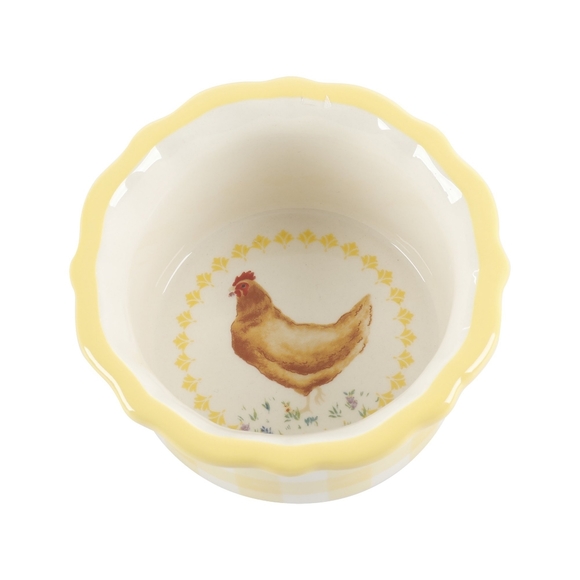 🍥🎉🪅 Host Pick 🌺 New Pioneer Woman 6 Gingham Novelty Farm Animals Ramekins - Picture 11 of 12